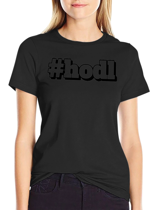 #HODL Black T-Shirt - Crypto Enthusiast Apparel