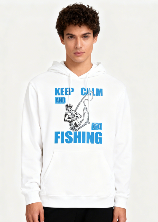 "Keep Him Fishing" Casual Hoodie