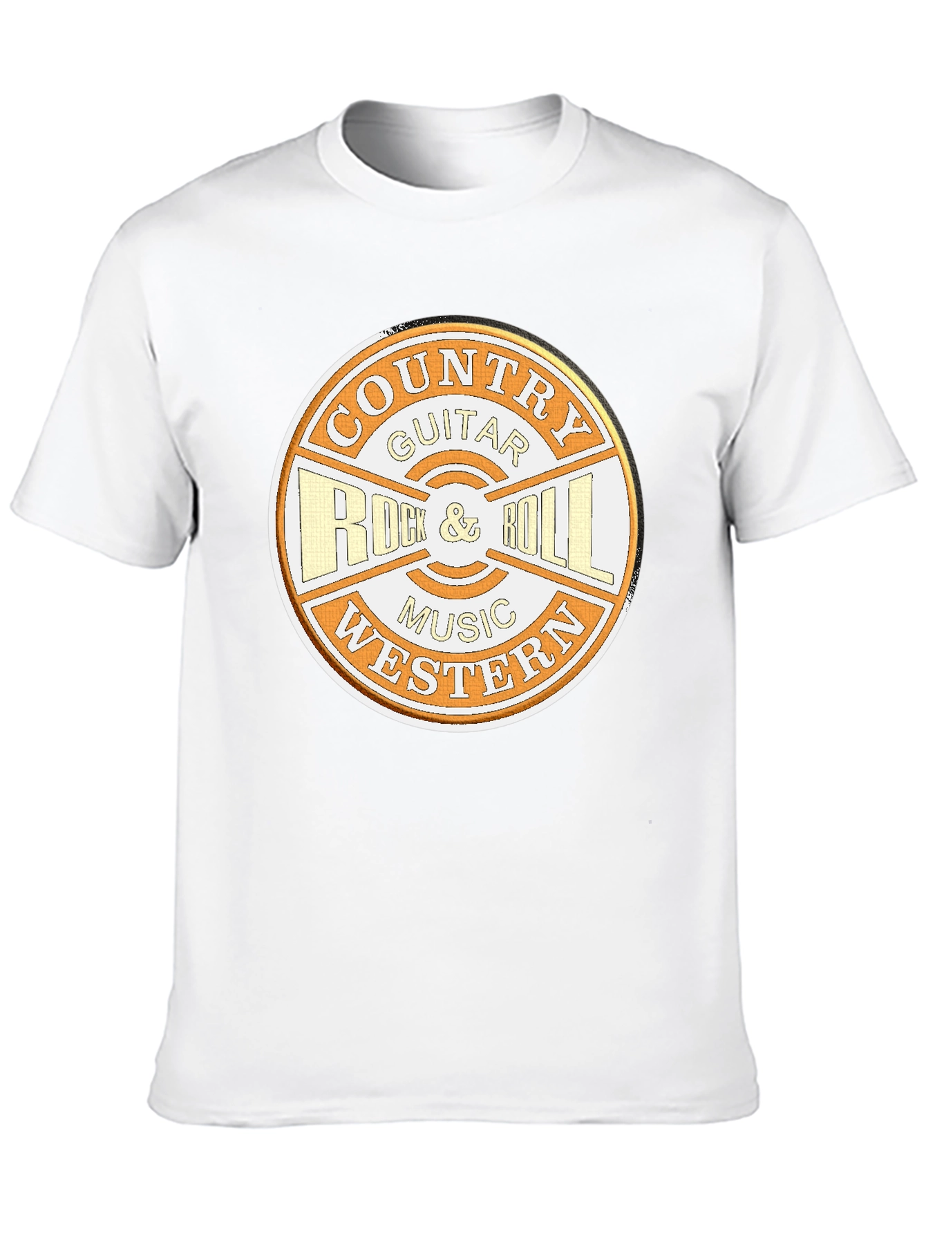 Country Guitar Rock & Roll Music Tee