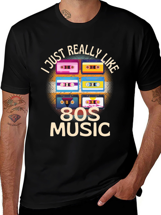 80s Music Cassette Tape T-Shirt - Retro Style Tee