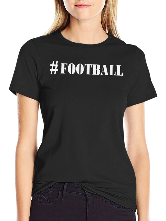 #Football Graphic Tee - Black