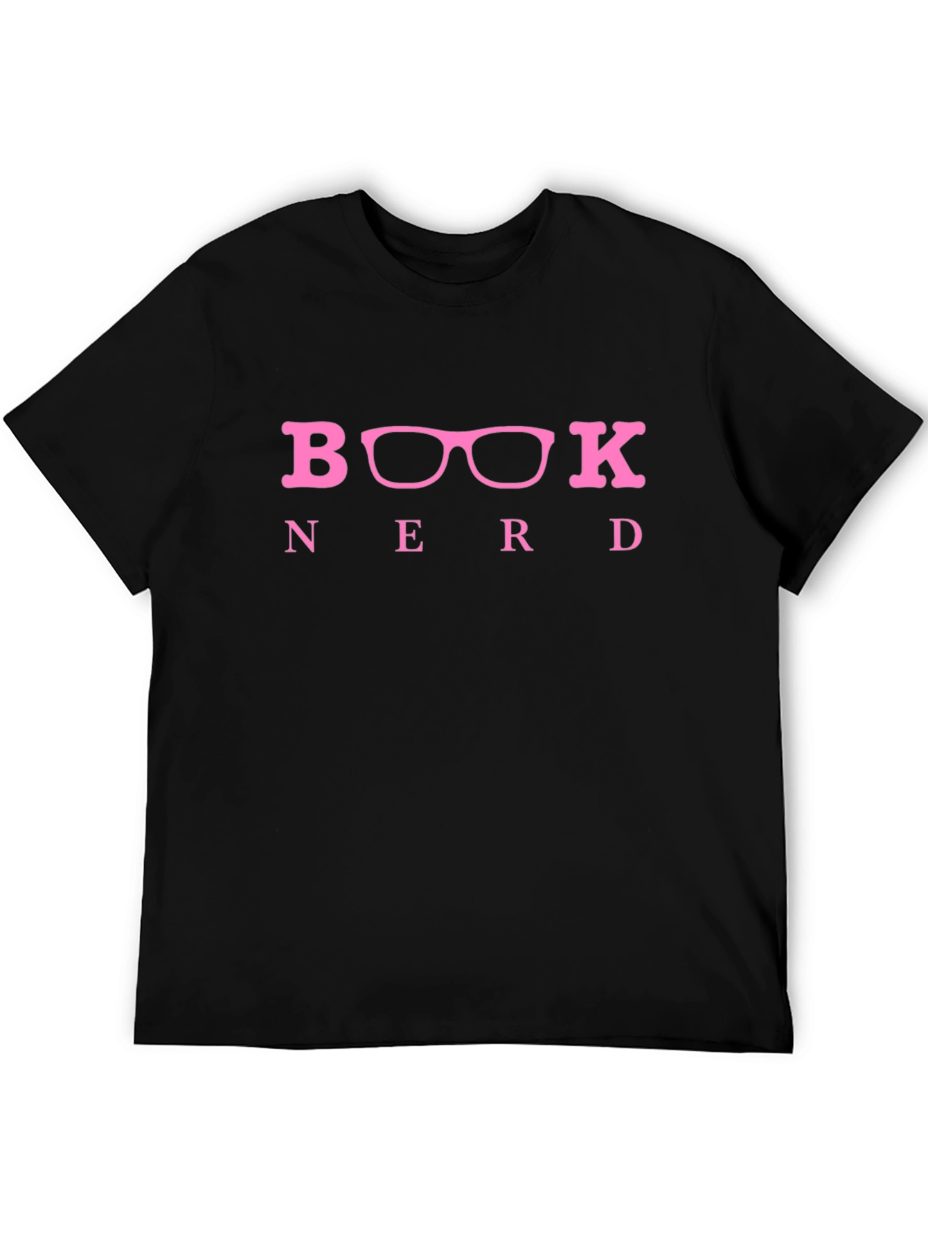 Book Nerd T-Shirt - Black Crew Neck