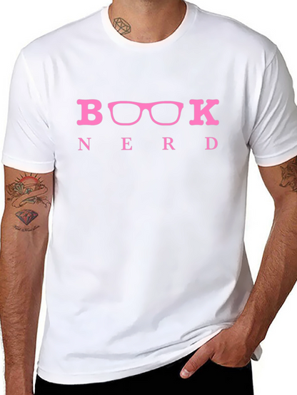Book Nerd T-Shirt - Black Crew Neck