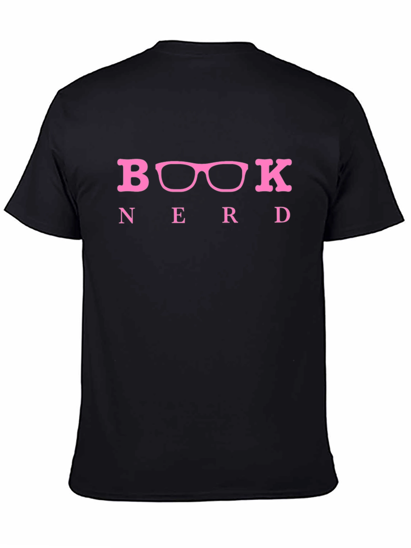 Book Nerd T-Shirt - Black Crew Neck