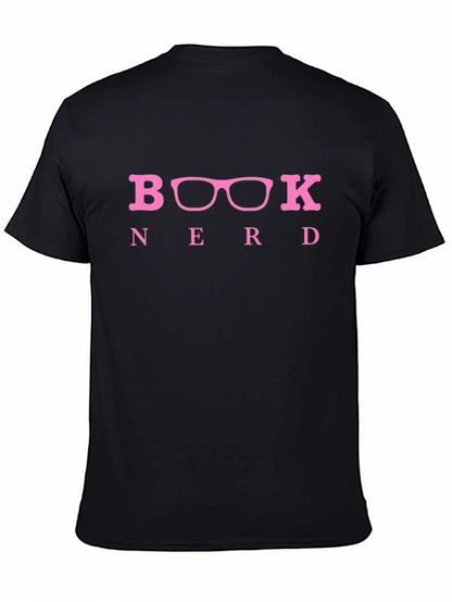 Book Nerd T-Shirt - Black Crew Neck