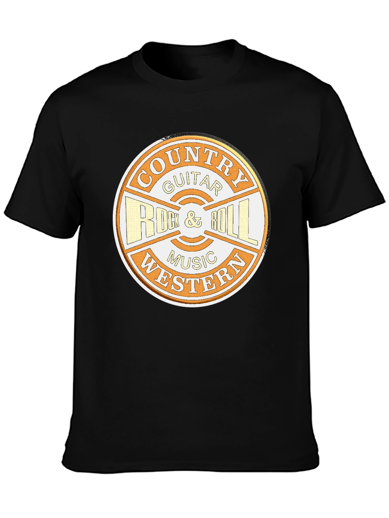 Country Guitar Rock & Roll Music Tee