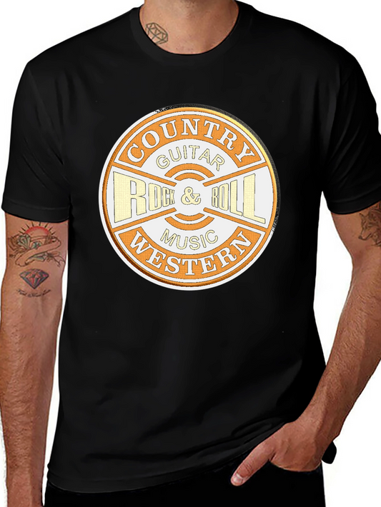 Country Guitar Rock & Roll Music Tee